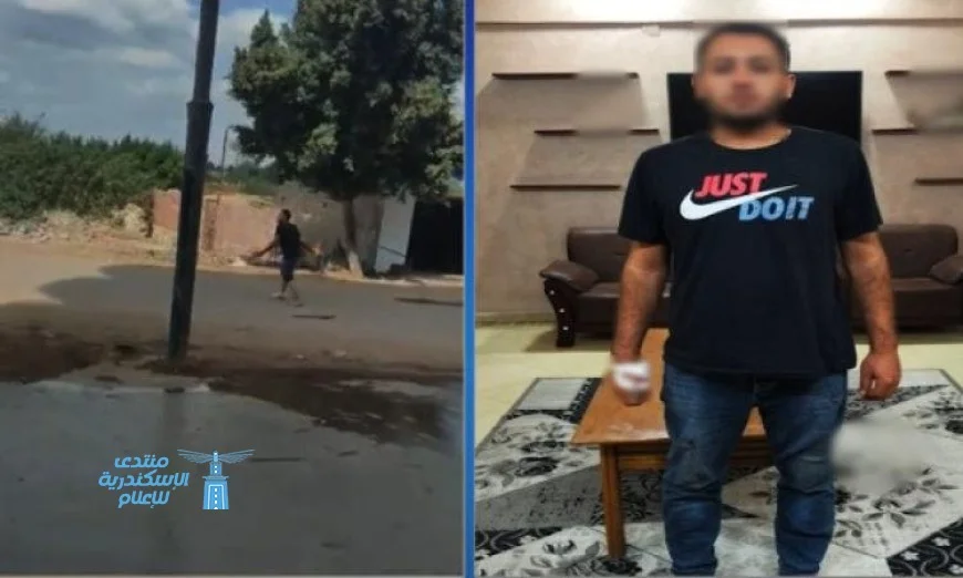 تفاصيل مثيرة حول فيديو لشخص يرمي زجاجات بنزين مشتعلة في طريق بالغربية