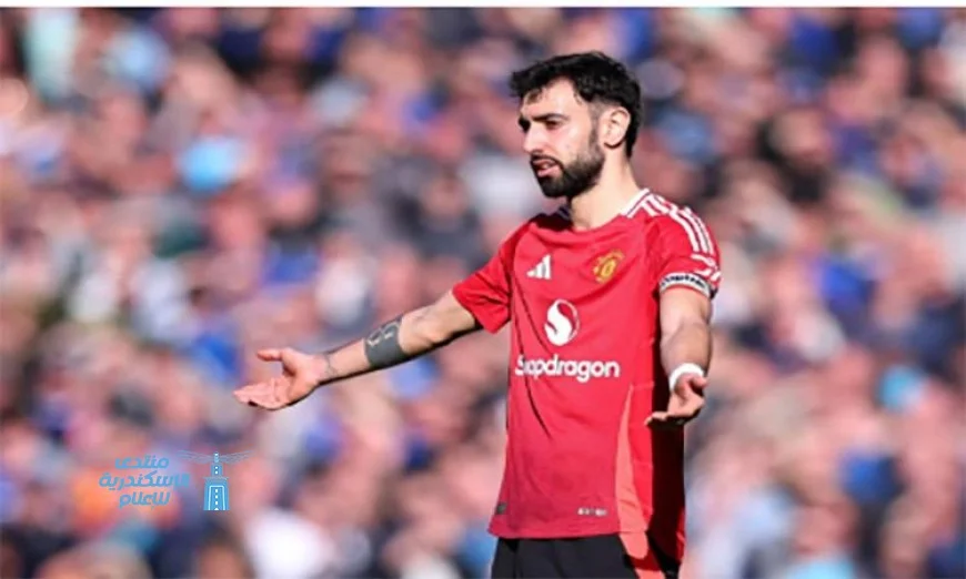 برونو فرنانديز يحتفل بإنجازه المميز بعد الفوز على تشيلسي بتحقيق 100 هدف مع مانشستر يونايتد