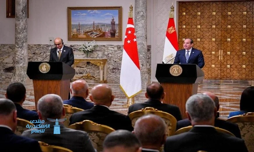 رئيس سنغافورة يشيد برؤية الرئيس السيسي لتعزيز العلاقات الثنائية