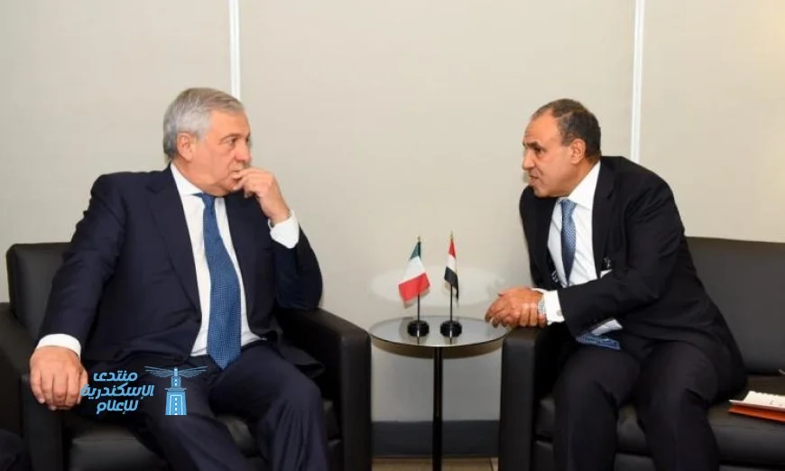 وزير الخارجية يلتقي نظيره الإيطالي لبحث القضايا الإقليمية ذات الاهتمام المشترك