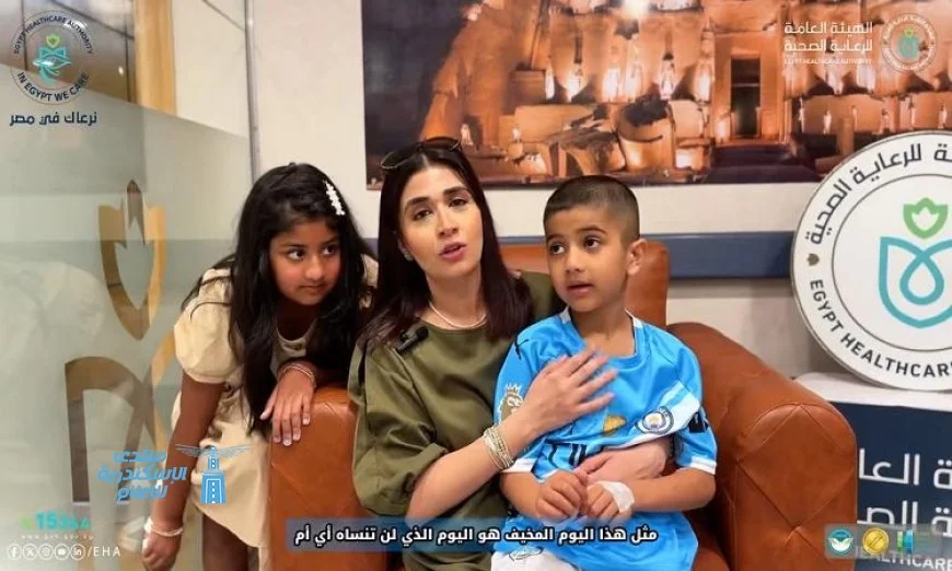 شاهد بالفيديو كيف أنقذت الرعاية الصحية حياة طفل أجنبي في مستشفى شرم الشيخ الدولي