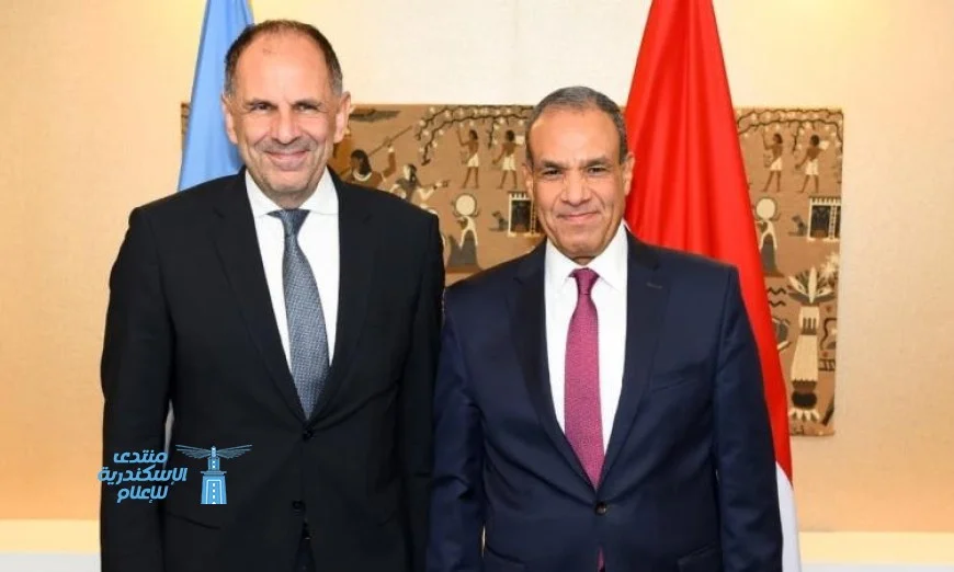 وزير الخارجية المصري يؤكد رفض مصر القاطع لتهجير الفلسطينيين خلال اجتماعه مع نظيره اليوناني