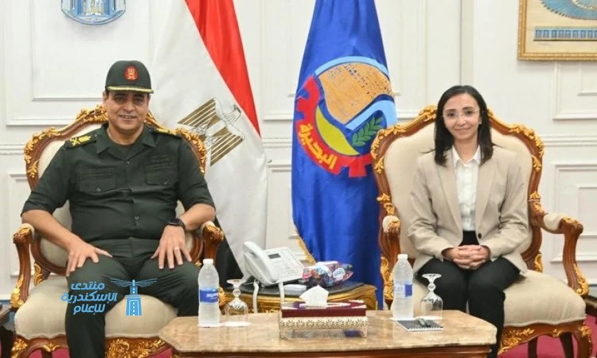 محافظ البحيرة تستقبل قائد المنطقة الشمالية العسكرية لبحث سبل تعزيز التعاون المشترك