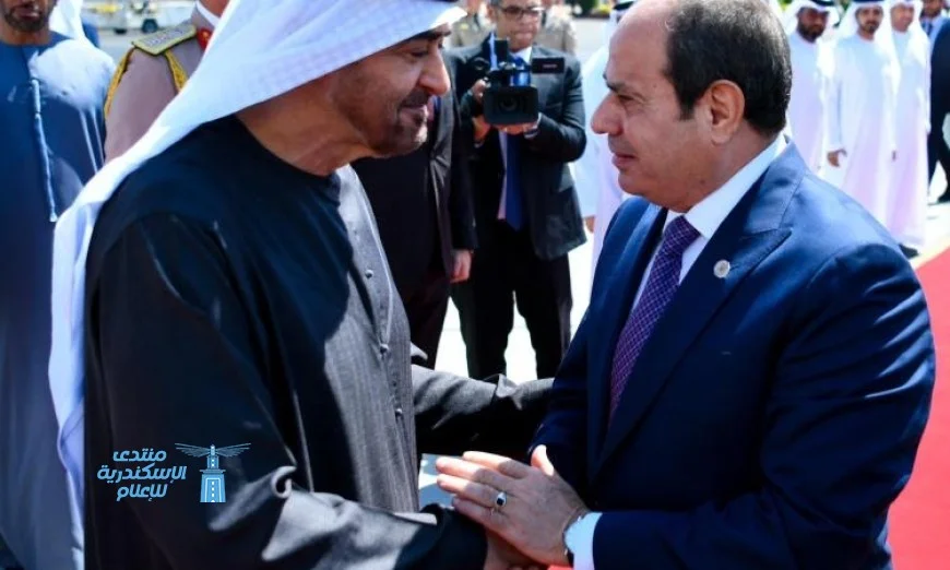 الرئيس السيسي يكرم الشيخ محمد بن زايد في وداع مؤثر بمطار القاهرة