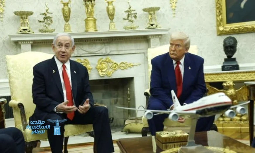 نتنياهو يرفض إقامة دولة فلسطينية في مباحثاته مع ترامب