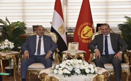 محافظ بورسعيد ورئيس صندوق التنمية الحضارية يبحثان تعزيز التعاون المشترك