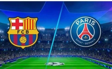 مواجهة نارية منتظرة بين برشلونة وباريس سان جيرمان في دوري أبطال أوروبا