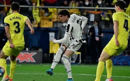 تعادل مثير بين فياريال ويوفنتوس 2-2 في دوري أبطال أوروبا