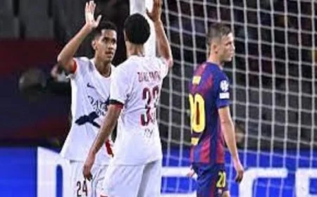 باريس سان جيرمان ينتزع فوزاً مثيراً 2-1 على برشلونة في دوري أبطال أوروبا