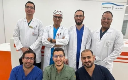 إنجاز طبي بارز في بورسعيد: إجراء أول جراحة قلب مفتوح بالتدخل المحدود باستخدام المنظار الجراحي بنجاح