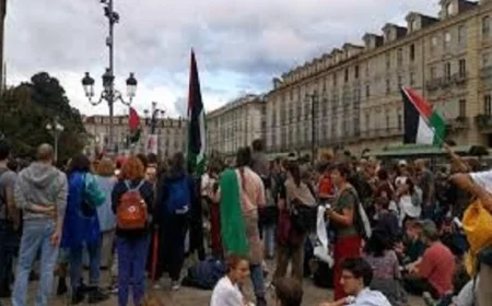 احتجاجات واسعة وإضراب عام في إيطاليا تضامناً مع غزة ورفضاً للحرب