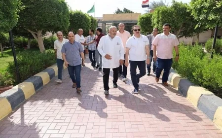 محافظ المنوفية يتابع سير العمل بمستشفى حميات شبين الكوم لضمان انتظام الخدمات الصحية