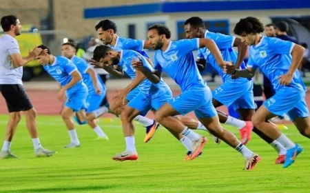 المصري يواصل التألق ويتغلب على البنك الأهلي بهدف نظيف ليحافظ على صدارة الدوري