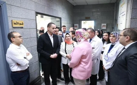 تفقد نائب وزير الصحة للمنشآت الصحية في محافظة دمياط