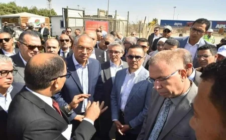 وزير الاستثمار يزور ميناء العين السخنة ويتابع تقدم منظومة الفحص المشترك