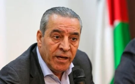 نائب الرئيس الفلسطيني يؤكد على أهمية الانسحاب الإسرائيلي الكامل من غزة