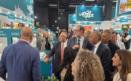 رئيس هيئة سلامة الغذاء يفتتح الجناح المصري في معرض أنوجا الدولي