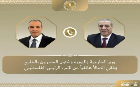 نائب الرئيس الفلسطيني وعبد العاطي يناقشان مبادرات لوقف الحرب في غزة