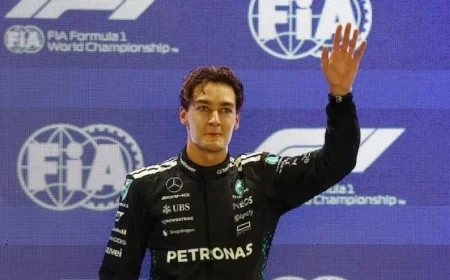 جورج راسل يتصدر سباق سنغافورة وأنتونيلي يحقق ظهورًا مميزًا مع مرسيدس