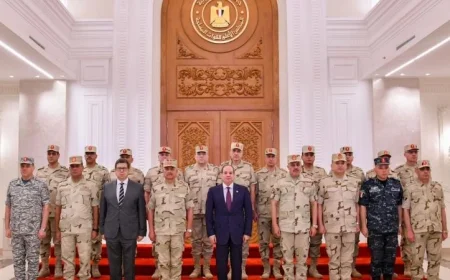 الرئيس السيسي يهنئ الشعب المصري والقوات المسلحة بمناسبة ذكرى انتصار 6 أكتوبر