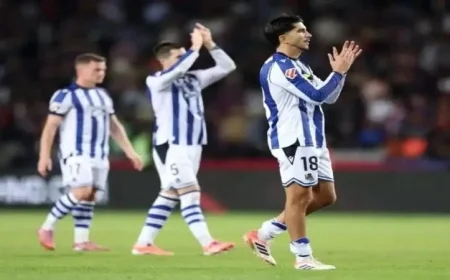 رايو فايكانو يوجه ضربة موجعة لسوسيداد في معقله خلال ليلة الإخفاق الهجومي