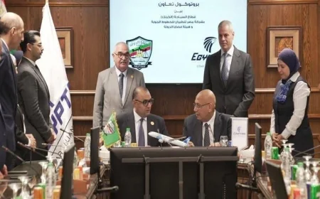 بالصور: هيئة قضايا الدولة وشركة مصر للطيران توقعان بروتوكول تعاون جديد