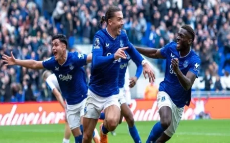 إيفرتون يتغلب على كريستال بالاس 2-1 في منافسات الدوري الإنجليزي الممتاز