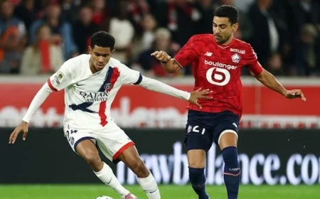 تعادل مثير بين ليل وباريس سان جيرمان 1-1 في الدوري الفرنسي