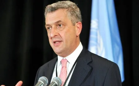 رئيس مفوضية اللاجئين بالأمم المتحدة يكشف عن حاجة عاجلة لـ300 مليون دولار لتفادي العجز المتوقع