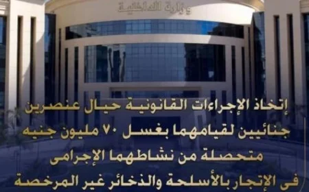 قانون يحاصر مجرمي غسل الأموال بعد تورطهما في 70 مليون جنيه