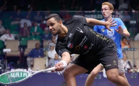 تألق 4 مصريين وتأهلهم للدور الـ16 في بطولة الاسكواش الكلاسيك بأمريكا