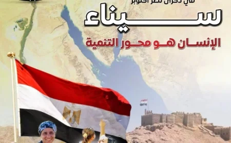 في ذكرى نصر أكتوبر: كيف يُعتبر الإنسان جوهر التنمية في سيناء عبر الإنفوجراف
