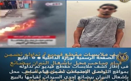 تفاصيل جديدة حول فيديو صاحب محل يشعل النيران في بضائع سيدة