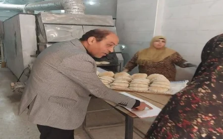 تحرير 94 مخالفة في حملات تموينية مكثفة على مخابز القليوبية