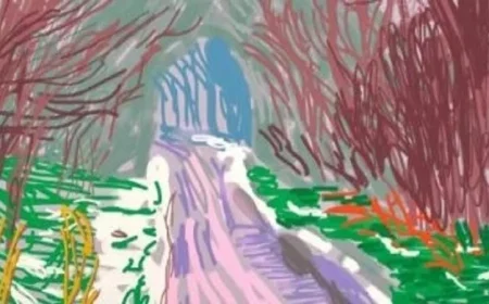 رسومات ديفيد هوكنى المذهلة على iPad تُعرض للبيع مقابل 2.3 مليون دولار