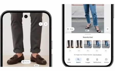 جوجل تطلق تجربة افتراضية جديدة لعرض الأحذية باستخدام تقنيات الذكاء الاصطناعي