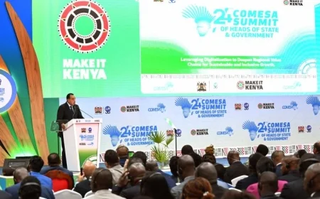 رئيس الوزراء المصري يتحدث في القمة الرابعة والعشرين لتجمع الكوميسا