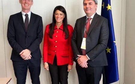 المشاط تتحدث مع مدير بنك الاستثمار الأوروبي ورئيس بورصة لوكسمبورج في اجتماعين مهمين