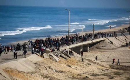 عودة النازحين الفلسطينيين إلى غزة بعد تنفيذ وقف إطلاق النار