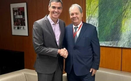 رئيس المجلس الوطني الفلسطيني يلتقي رئيس وزراء إسبانيا لتعزيز آفاق التعاون الثنائي