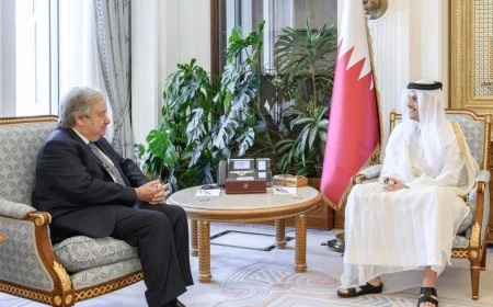 رئيس وزراء قطر يؤكد أن نجاح وقف النار في غزة يتطلب تعاوناً جماعياً