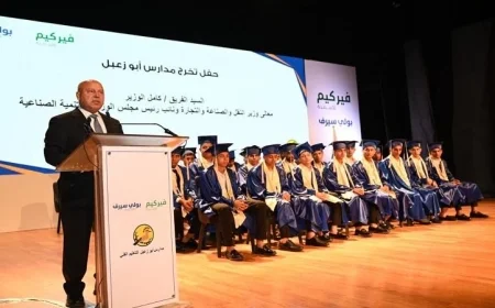وزير التعليم يطلق احتفالية تخرج الدفعة الأولى من مدرسة أبو زعبل للتنمية الصناعية