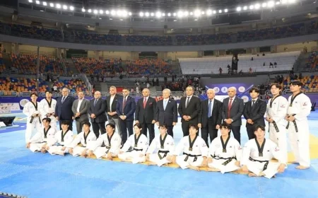 نجاح كبير في اختتام بطولة السفير الكوري للتايكوندو في القاهرة مع عرض مميز لفريق كوكيوون