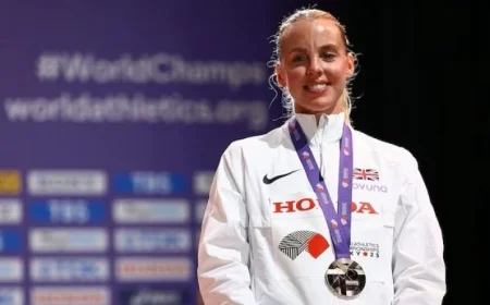 كيلي هودجكينسون تتألق وتفوز بلقب سباق 800 متر في نيويورك بحضور سيرينا ويليامز