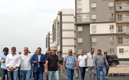 وزير الإسكان يراقب تقدم تنفيذ وحدات سكن موظفي العاصمة في مدينة بدر