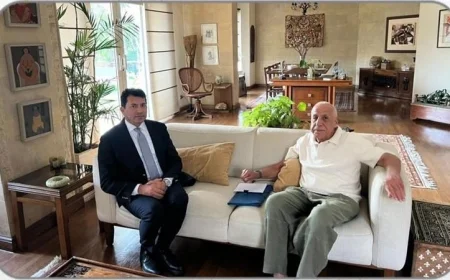 وزير الشباب والرياضة يتفقد صحة حسين لبيب ومرتضى منصور ويرفع معنويات الجماهير