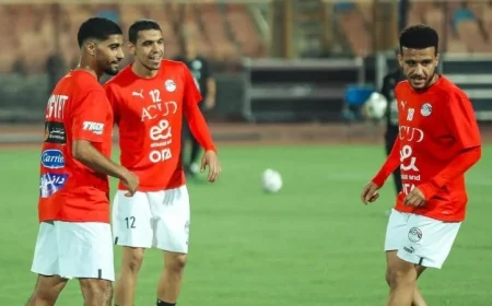 منتخب مصر يختتم تدريباته قبل مواجهة غينيا بيساو الحاسمة في تصفيات المونديال