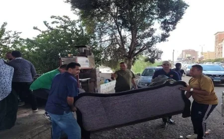 محافظ القليوبية يطلق حملة لإزالة الإشغالات في مدخل بنها لتحسين الحركة المرورية