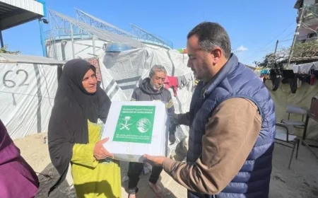 مركز سلمان للإغاثة يواصل جهوده في توزيع المساعدات الإنسانية في غزة لتعزيز الدعم والمساعدة