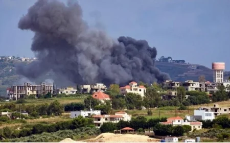 استشهاد مواطن لبناني في غارة إسرائيلية على قضاء بنت جبيل حسب وزارة الصحة اللبنانية